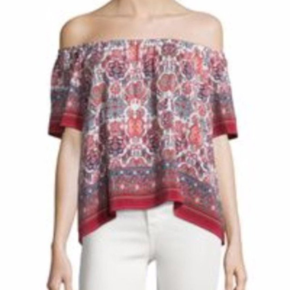 Joie | Amesti B Folkloric Print Silk Top Sz. S NWT